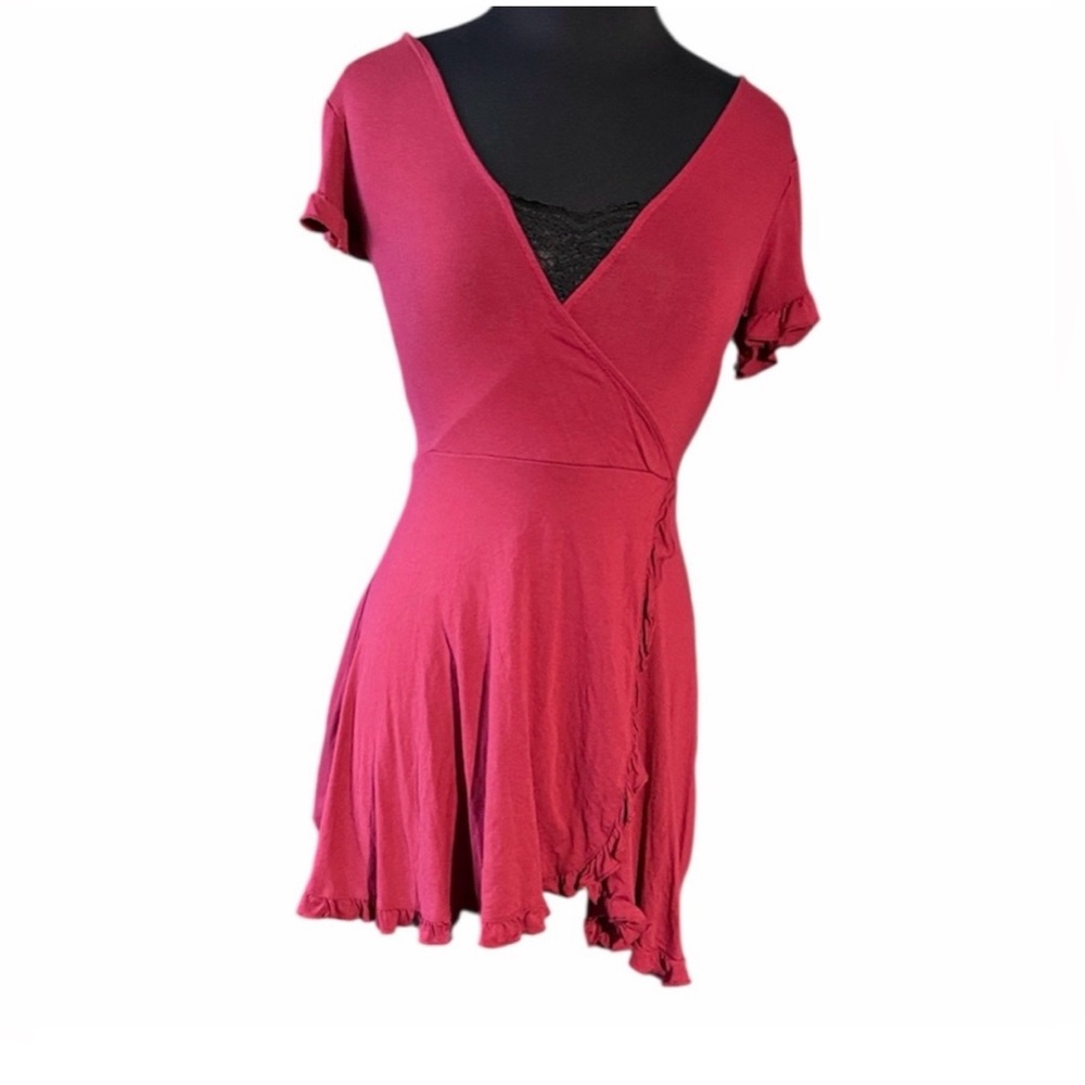 Forever 21 Pink Mini Wrap Dress size Medium